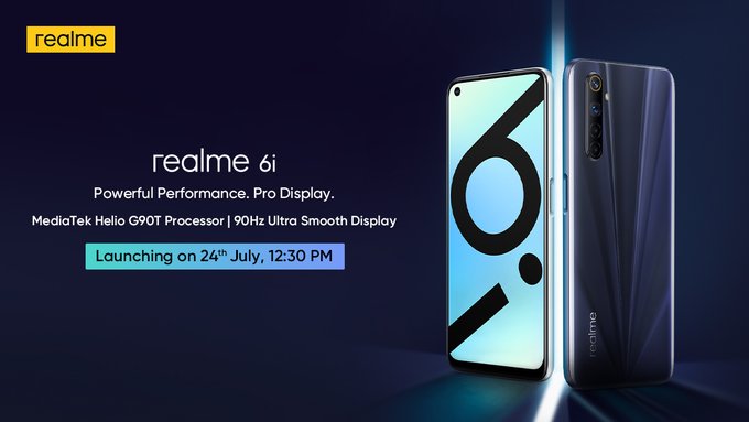 Realme 6i to launch in India with MediaTek Helio G90T processor on July 24